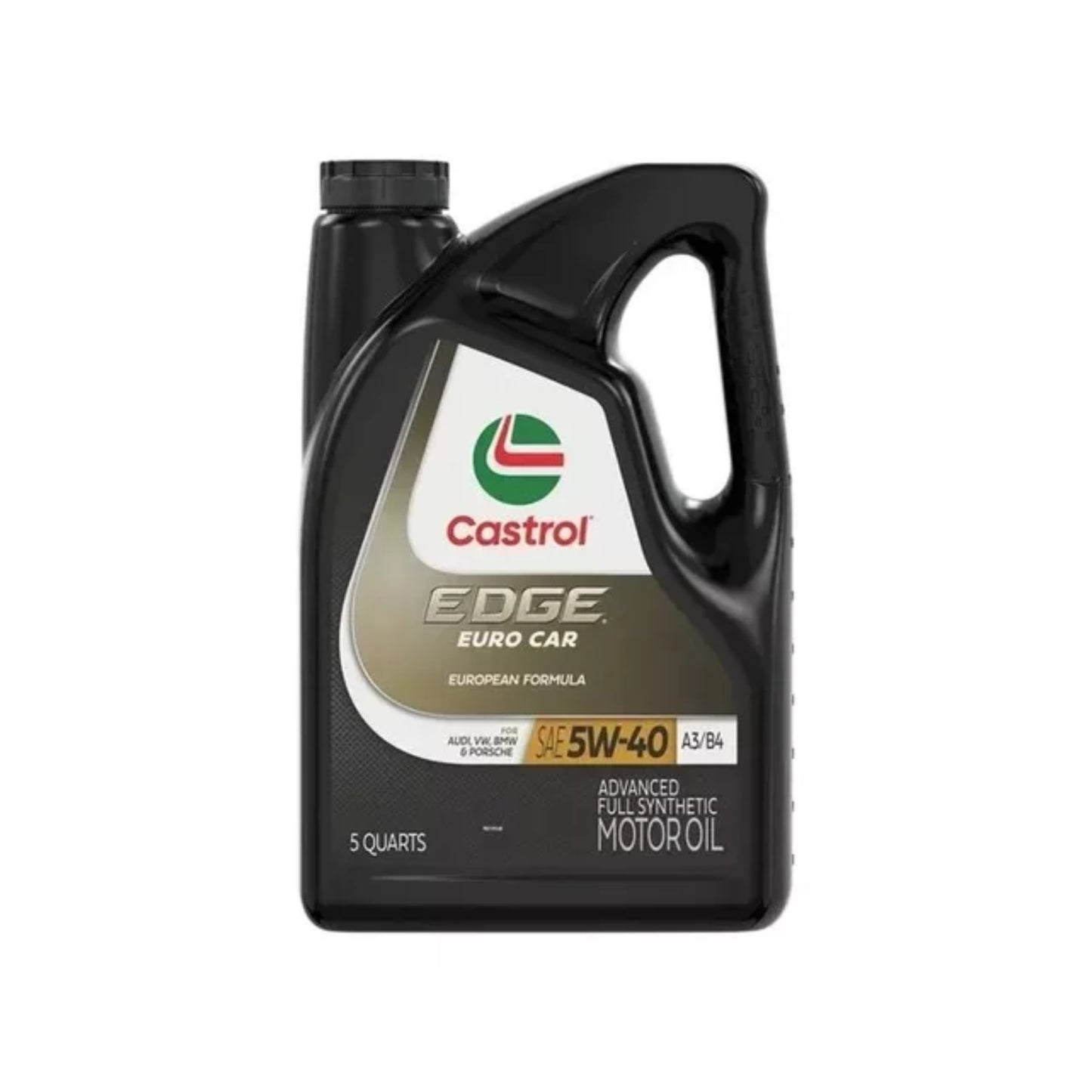 Castrol Edge Euro Car 5w40 100% Synthetic Motor Oil 4.73L Bottle