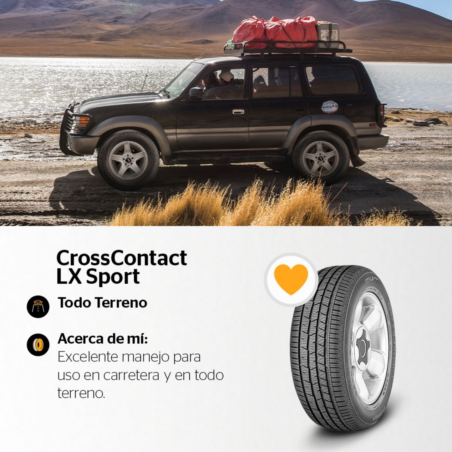 Llanta 235/65 R18 CrossContact LX Sport Continental
