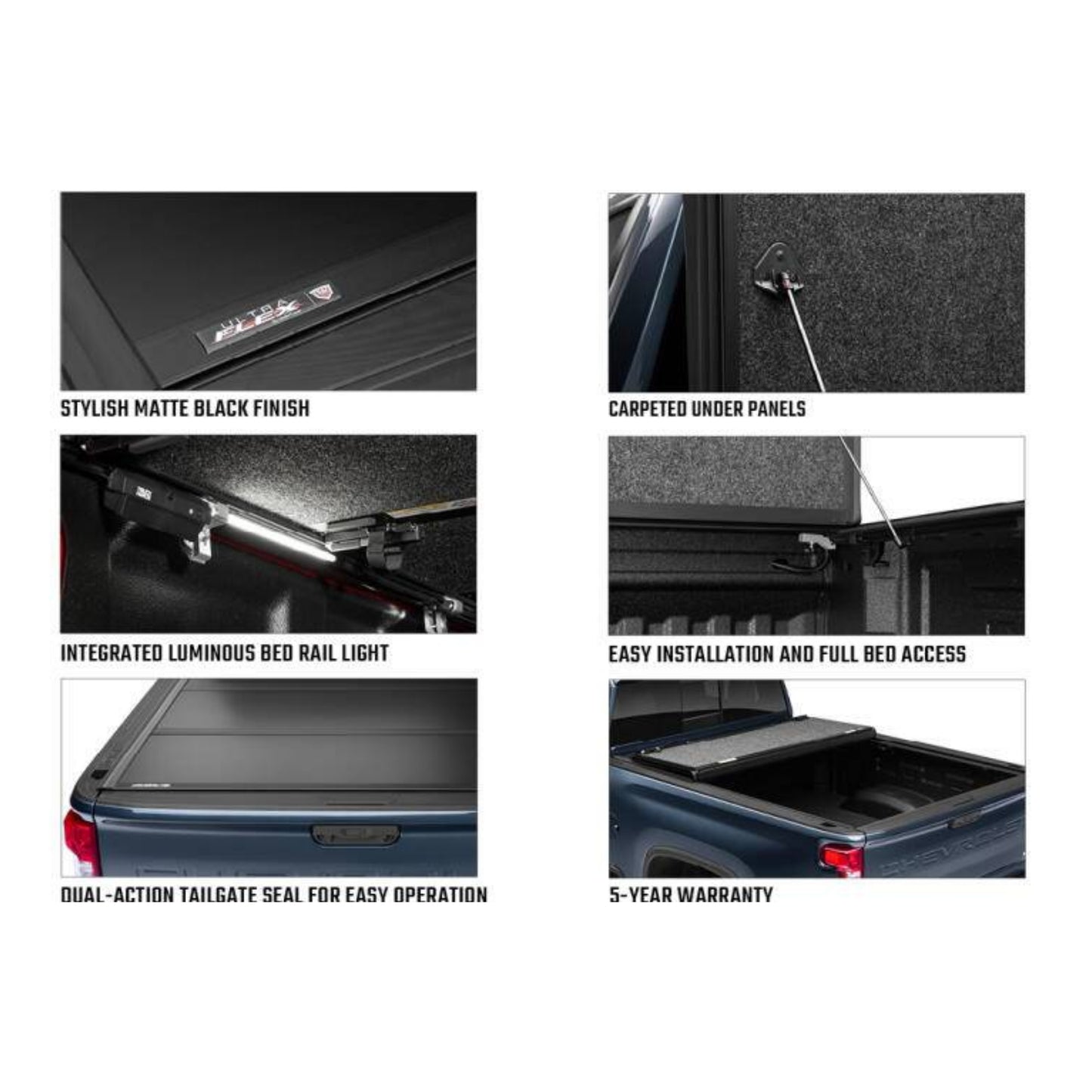 Undercover Ultra Flex Folding Bed Tonneau Cover for Tacoma 5.0' Double Cab 2024-2025