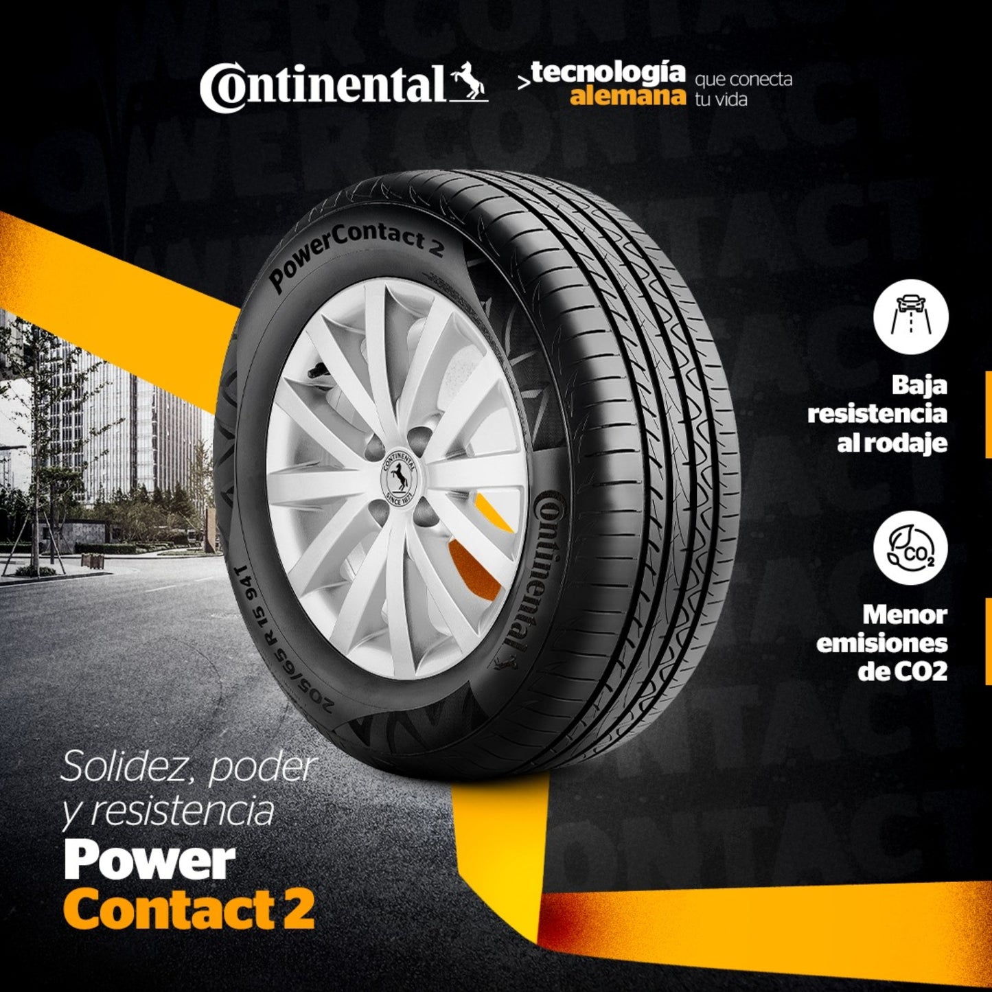 Llanta 185/65 R15 PowerContact 2 Continental