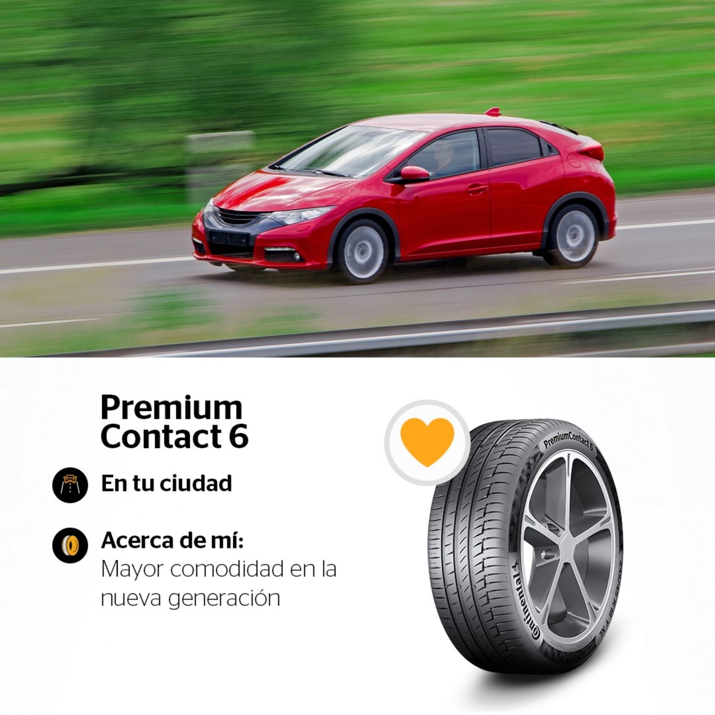 Llanta 225/50 R16 PremiumContact 6 Continental