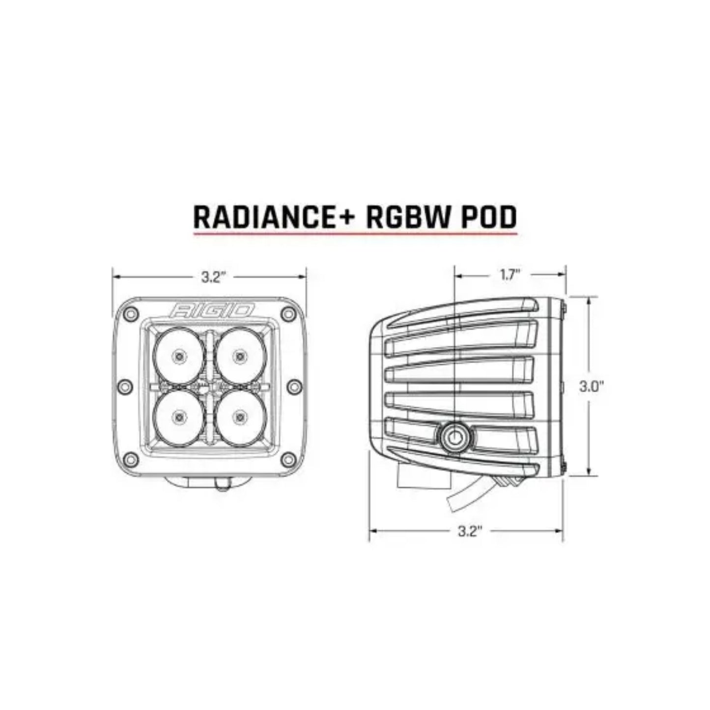 Radiance Plus POD RGBW (Pair) Rigid