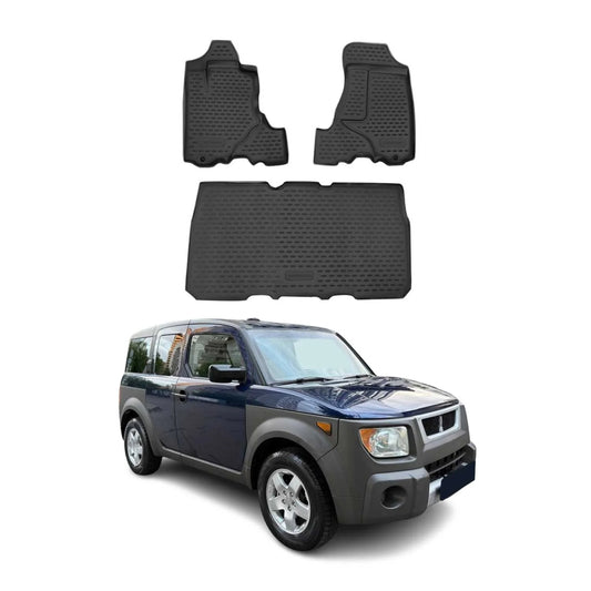 2003-2011 Honda Element Floor Mats Liners Full Set All Weather Black
