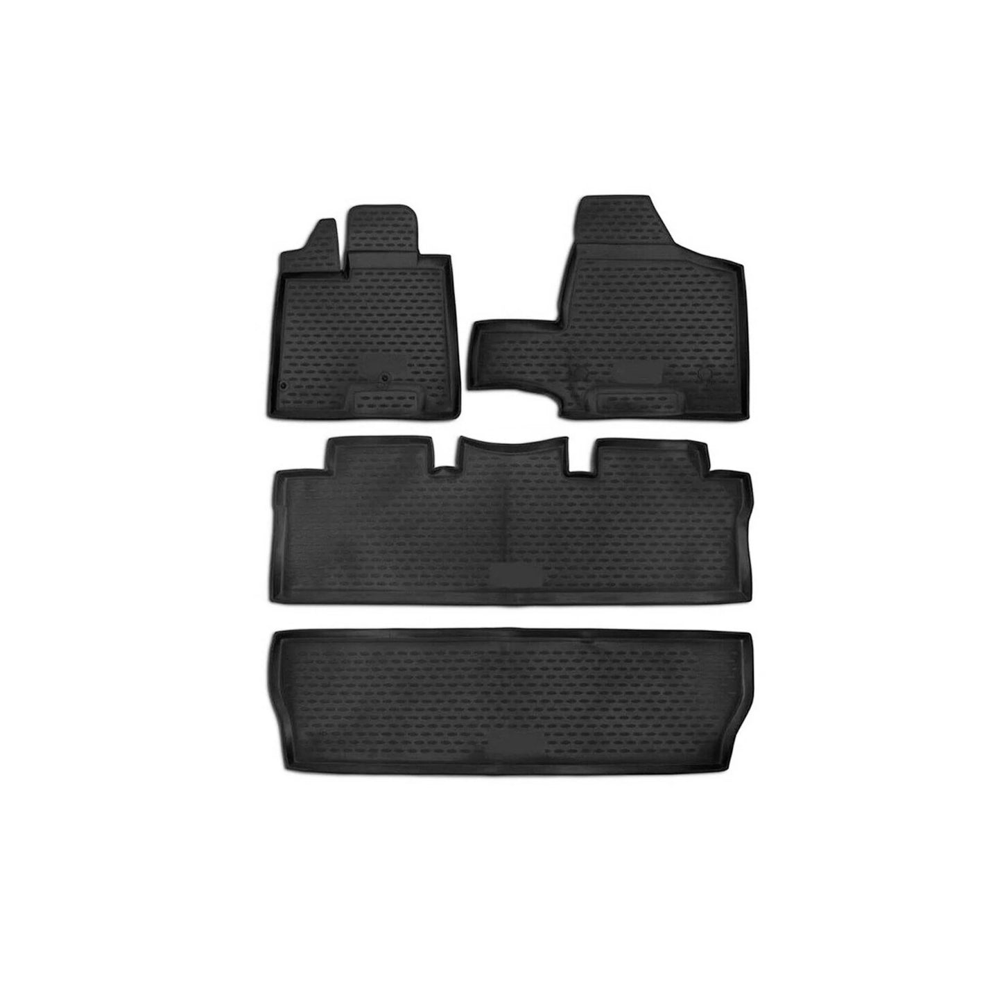 2004-2010 Toyota Sienna Floor Mats Liners Full Set All Weather Black