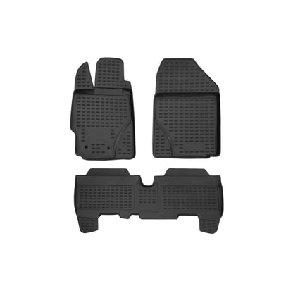 2006-2011 Toyota Yaris Floor Mats Liners Full Set All Weather Black