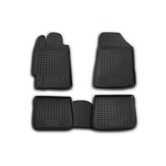 2007-2011 Toyota Camry Floor Mats Liners Full Set All Weather Black