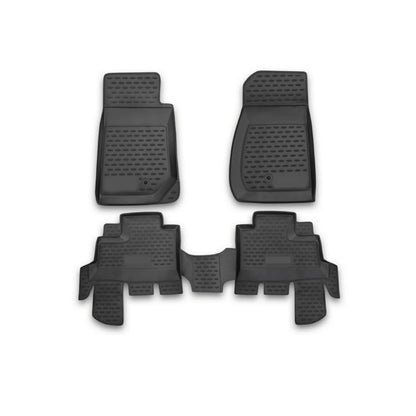 2007-2013 Jeep Wrangler Floor Mats Liners Full Set All Weather