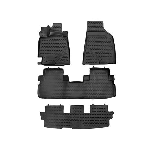 2008-2013 Toyota Highlander Floor Mats Liners Full Set All Weather Black