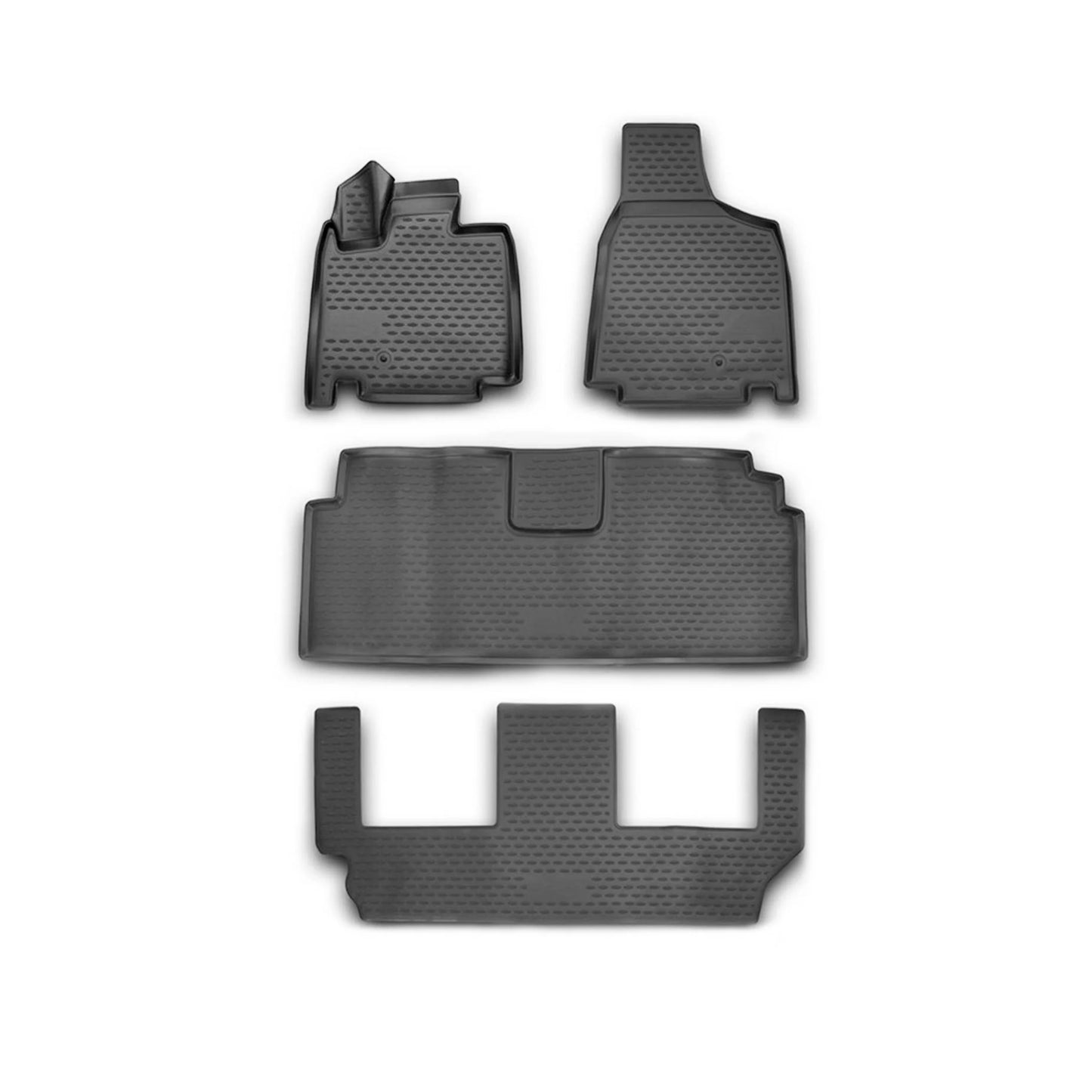2008-2020 Dodge Grand Caravan Floor Mats Liners Full Set All Weather Black