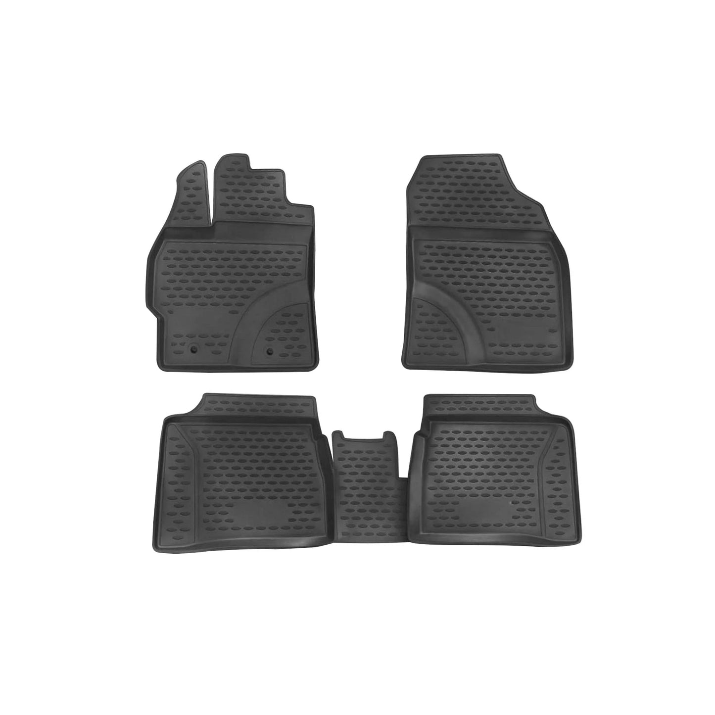 2010-2015 Toyota Prius Floor Mats Liners Full Set All Weather Black