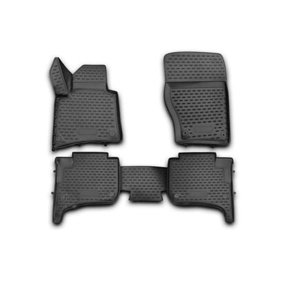 2010-2017 VW Touareg Floor Mats Liners Full Set All Weather Black