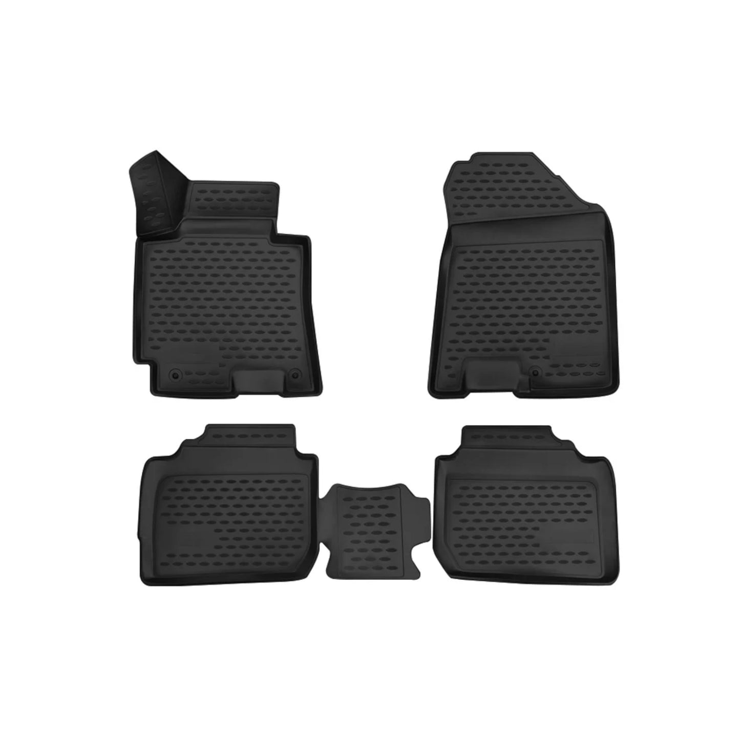 2014-2018 Kia Forte Sedan Floor Mats Liners Full Set All Weather Black