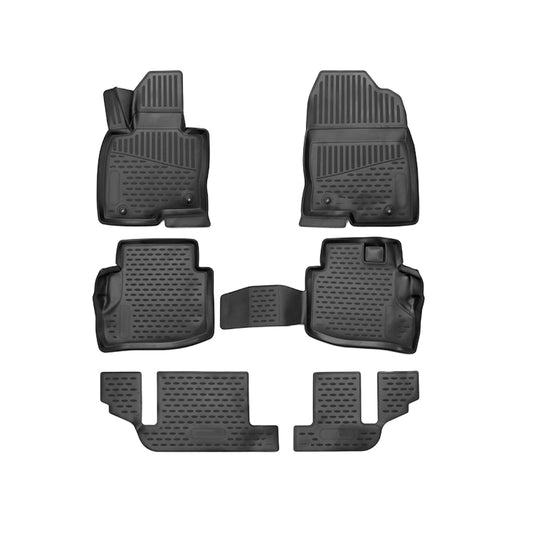 2016-2023 Mazda CX-9 Floor Mats Liners Full Set All Weather Black