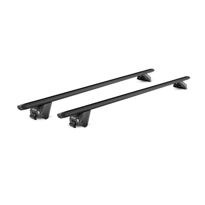 44" Roof Rack Cross Bars Luggage Carrier fits Flush Rail Aluminium Black 2x