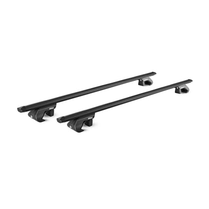 53" Roof Rack Cross Bars Luggage Carrier fits Raised Rail Aluminium Black 2x