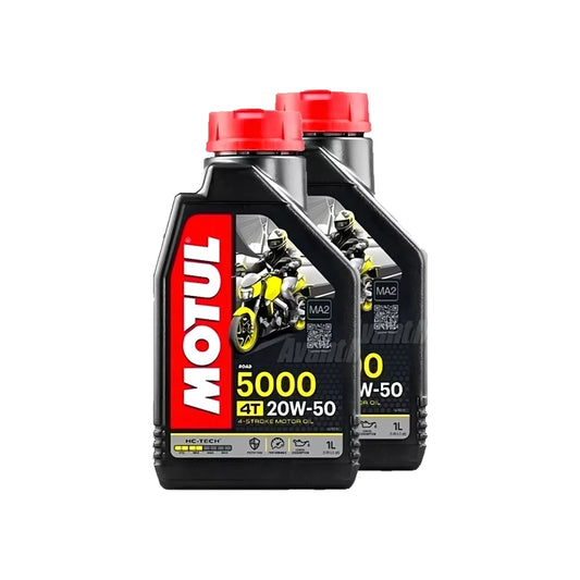 2 units x 1L / 2L Motul 100% Synthetic 20W-50 Motor Oil