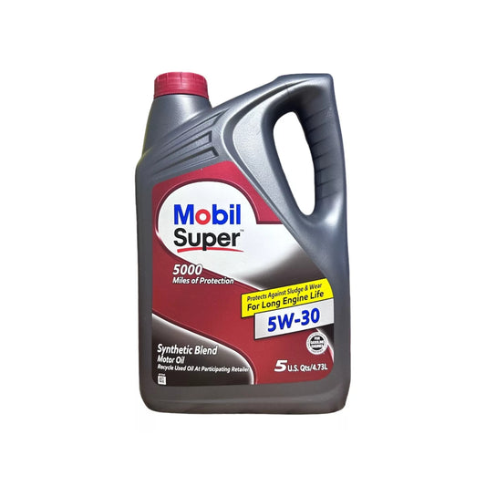 Mobil Super 5000 5w30 4.73L Synthetic Motor Oil