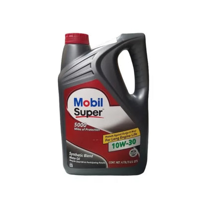 Super Synthetic Blend Synthetic Motor Oil 10w-30 4.73L Mobil Bottle