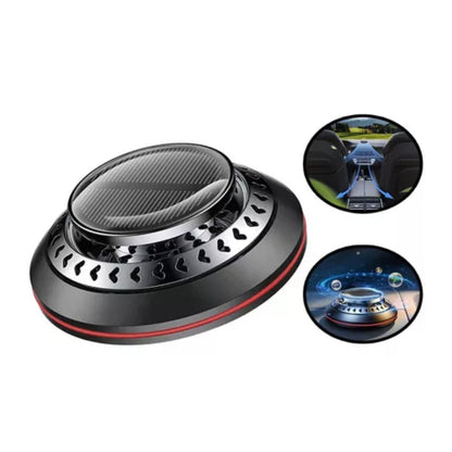 Solar Rotating Car Air Freshener Long-Lasting Fragrance