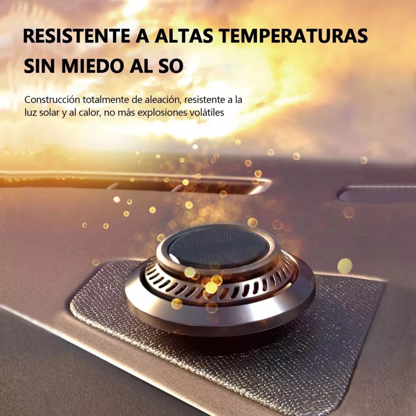 Solar Rotating Car Air Freshener Long-Lasting Fragrance