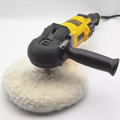 Double-sided 100% wool pad for polishing with a polisher