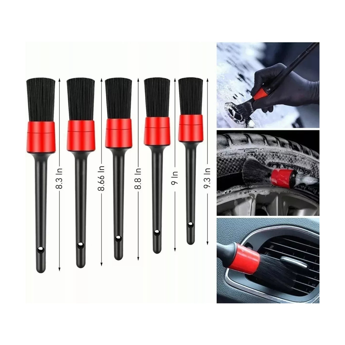 Automotive Cleaning Brush Car Detailing Brushes Set 20 Pieces