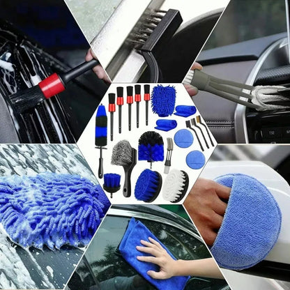 Automotive Cleaning Brush Car Detailing Brushes Set 20 Pieces
