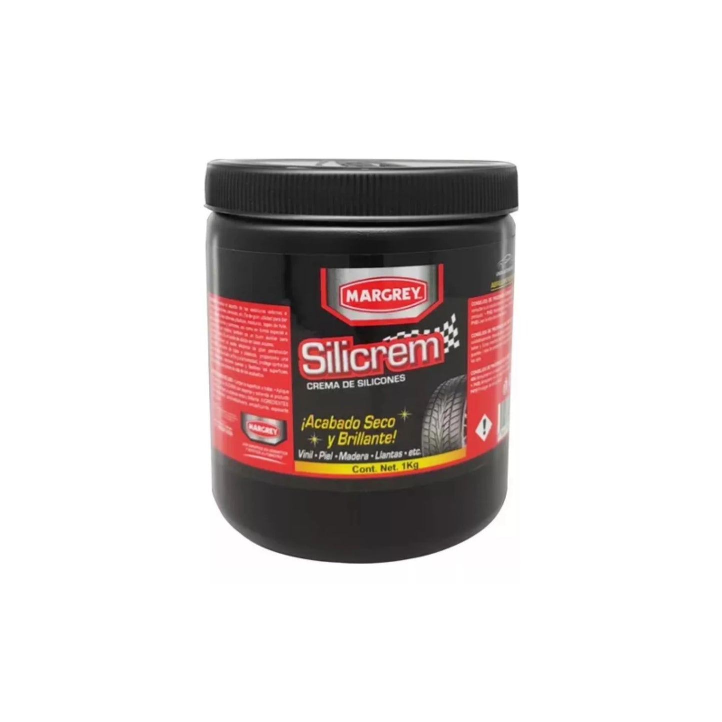 Silicone Cream for Dashboard and Rims 1 L White Silicrem