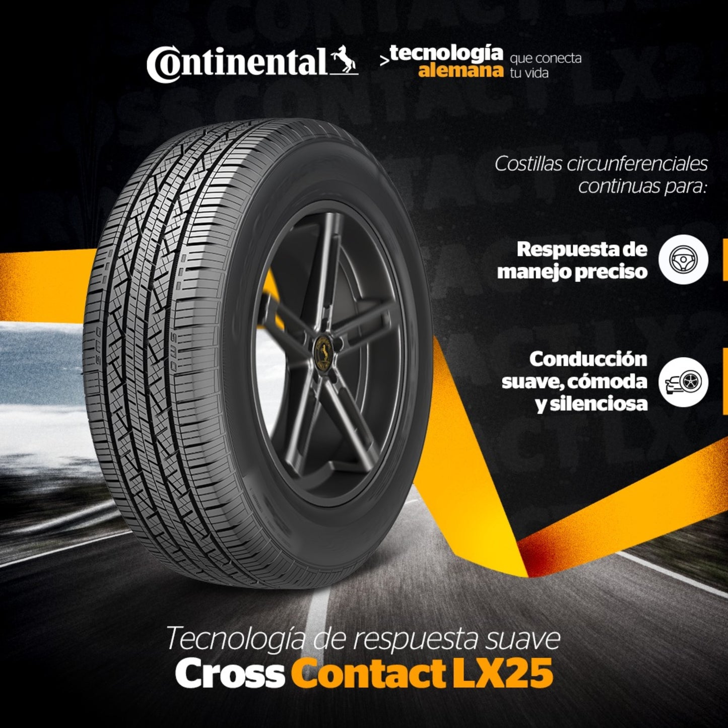 Llanta 235/70 R16 CrossContact LX25 Continental