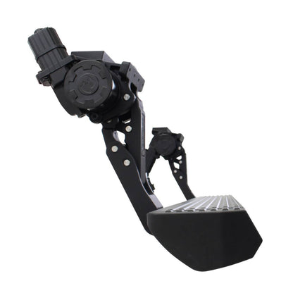 GR NGO Text Electric Running Boards for Gladiator Double Cab 2020-2025 Go Rhino