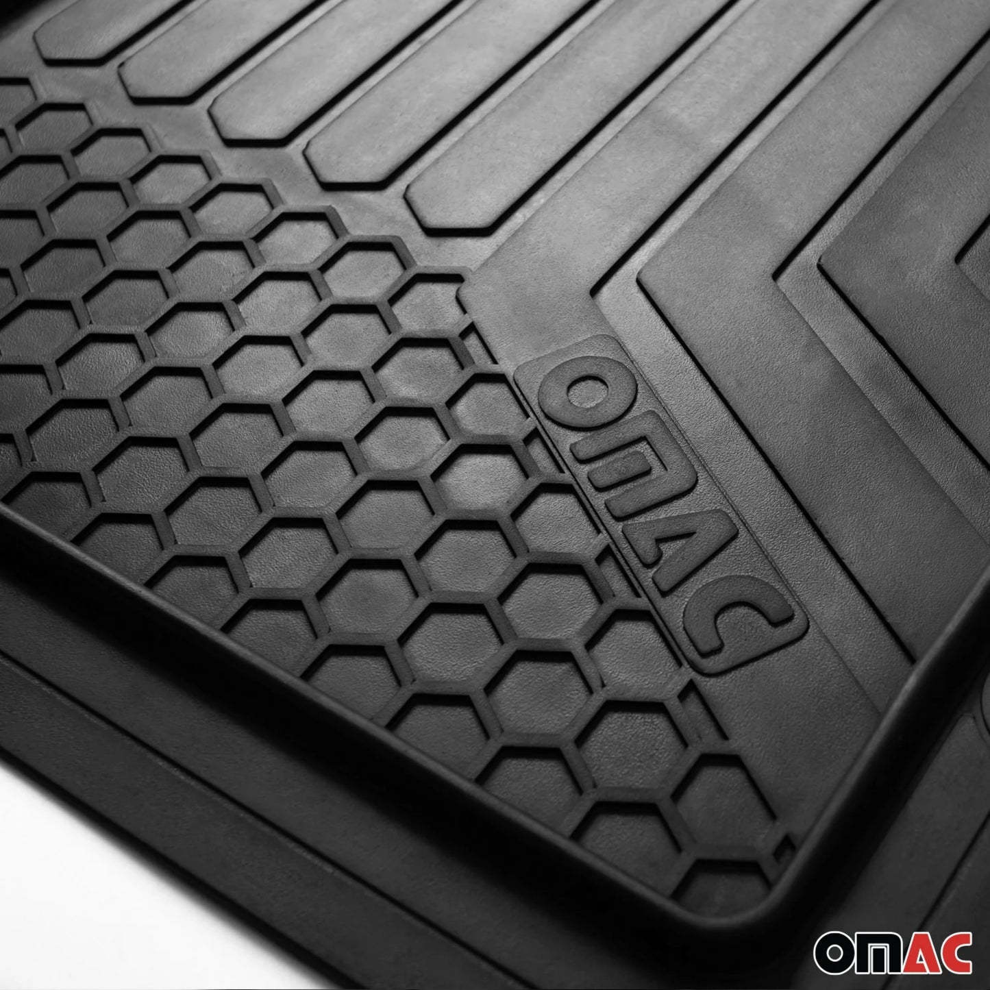 Semi-Custom fit Waterproof Rubber 3D Molded Floor Mats Liner Protection 5 Pcs
