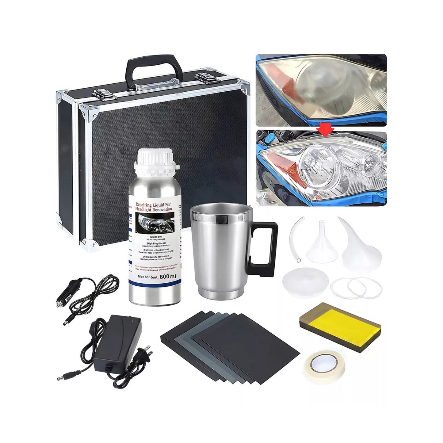 Headlight Restorer Tool Auto Renewal and Cleaning 600ml Generic