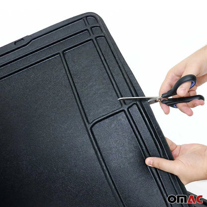 High Quality Black Under Sink Cabinet Protection Mat Waterproof Raised Edge