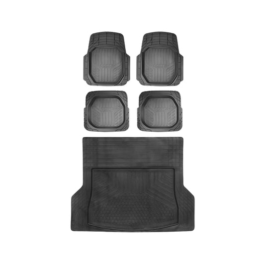 Honda Odyssey Semi-Custom fit Floor Mats & Cargo Liner Waterproof Black 6Pcs