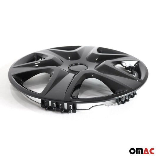 Kansas Hub Caps Wheel Cover 15" Black Full Set 4 pcs