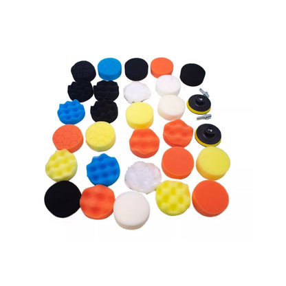 31 Piece Sponge Polishing Pad Kit for Buffing and Waxing