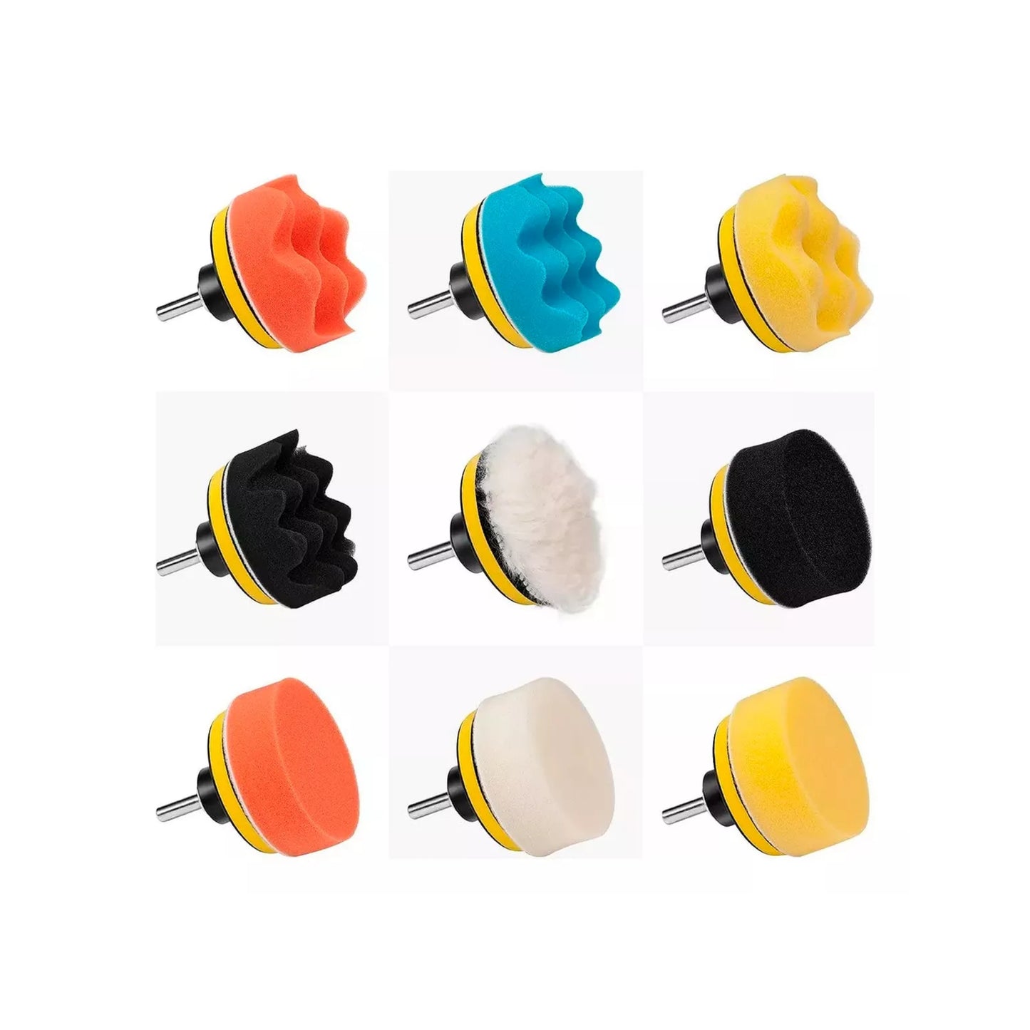 31 Piece Sponge Polishing Pad Kit for Buffing and Waxing