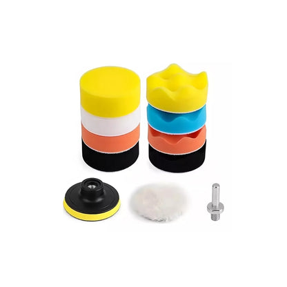 11 Piece Car Polishing Sponge Kit with 8 Pieces Sponge Polishing Pads