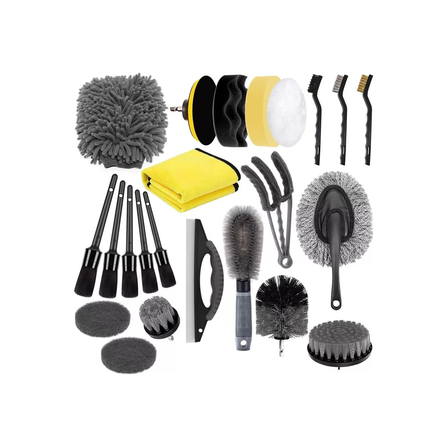 23-Piece Car Cleaning Kit with Electric Brush