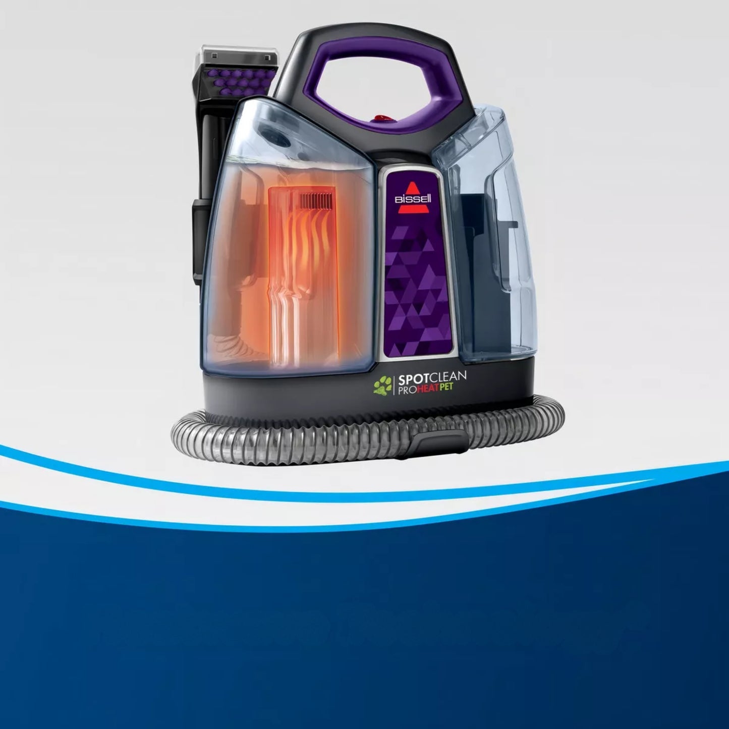 Bissell Spotclean Proheat Portable Gray/Violet Spot Cleaner