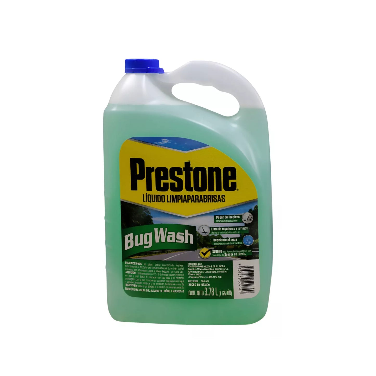 Windshield Washer Fluid 3.78L (1 Gallon) Prestone Bug Wash