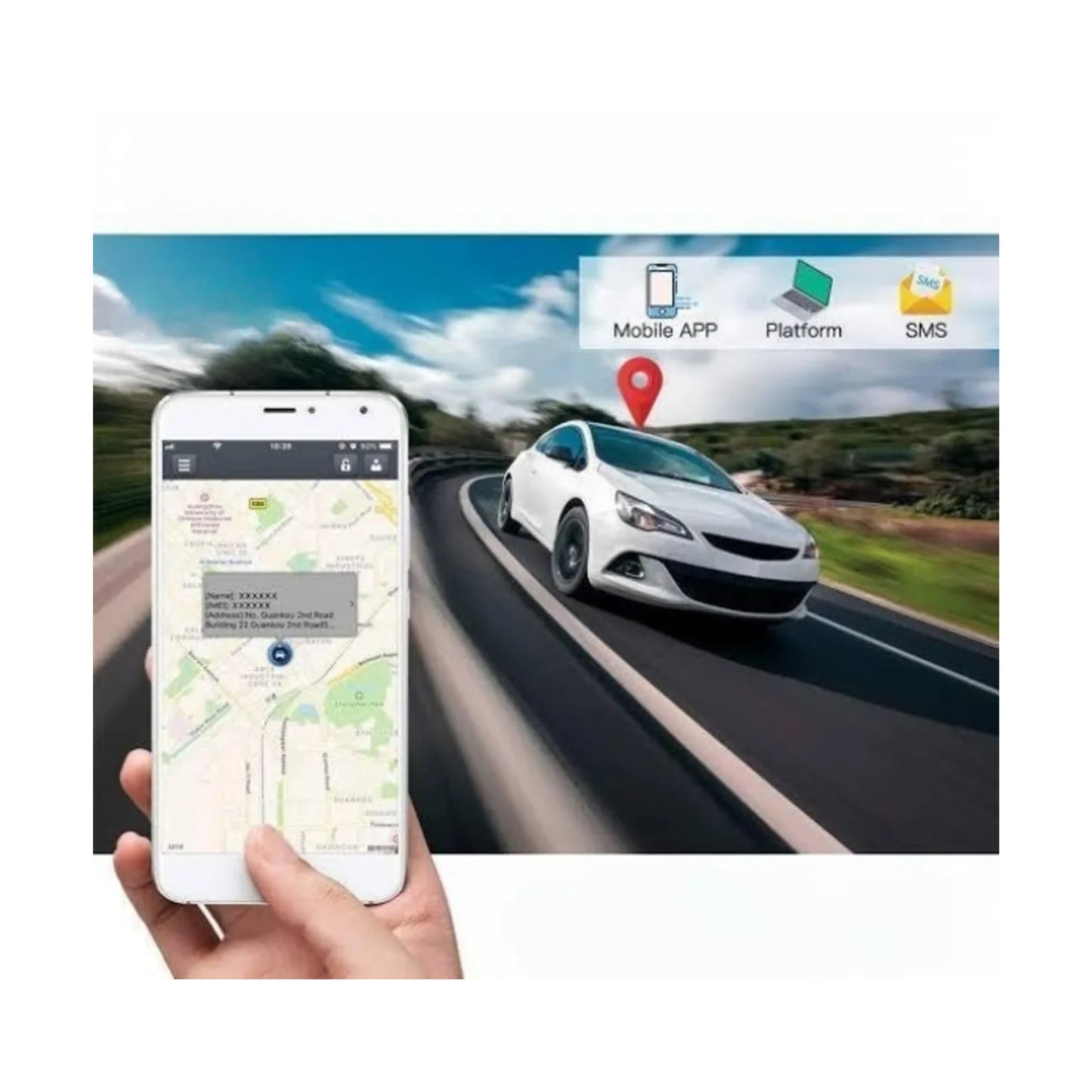 Localizador GPS Básico para Autos y Motos