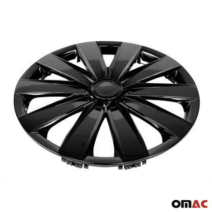 Nevada Hub Caps Wheel Cover 16" Black Full Set 4 pcs