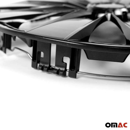 Nevada Hub Caps Wheel Cover 16" Black Full Set 4 pcs