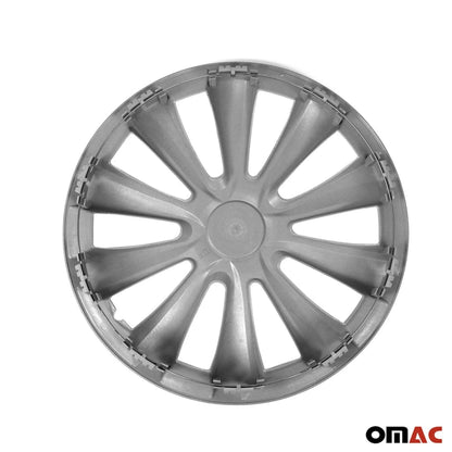 New York Hub Caps Wheel Cover 16" Silver Full Set 4 pcs