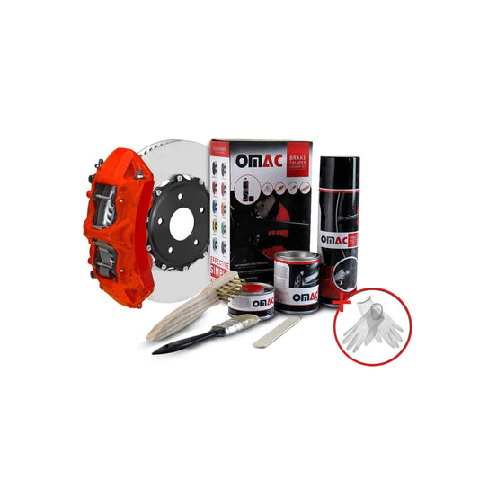 OMAC Brake Caliper Epoxy Based Car Paint Kit Texas Red Matt High-Temp