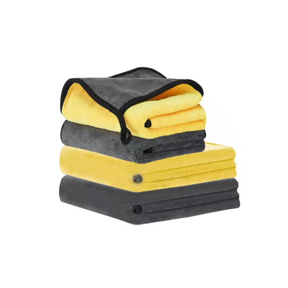 Moyac TM01 Flannel Cleaning Cloth Yellow Pack of 4 pieces