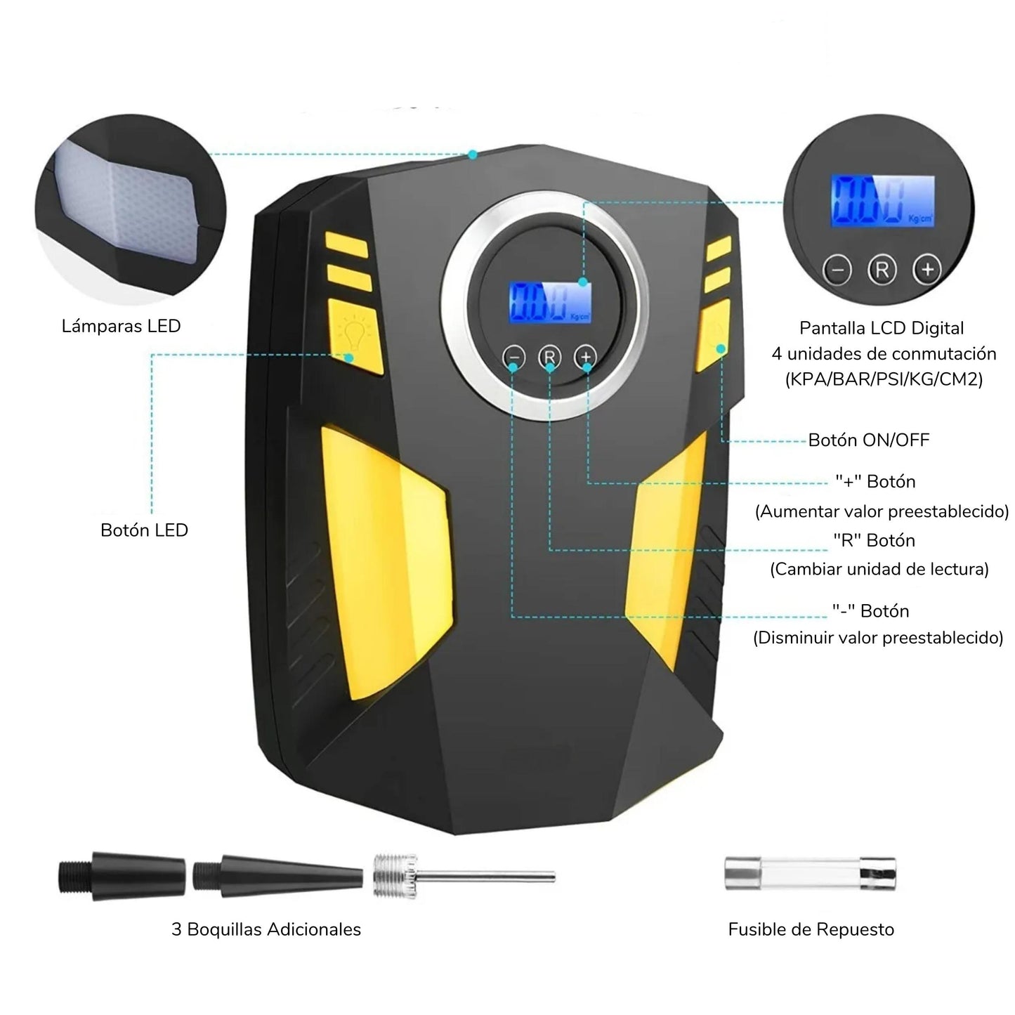 AutoAir Plus Motors Portable Air Compressor