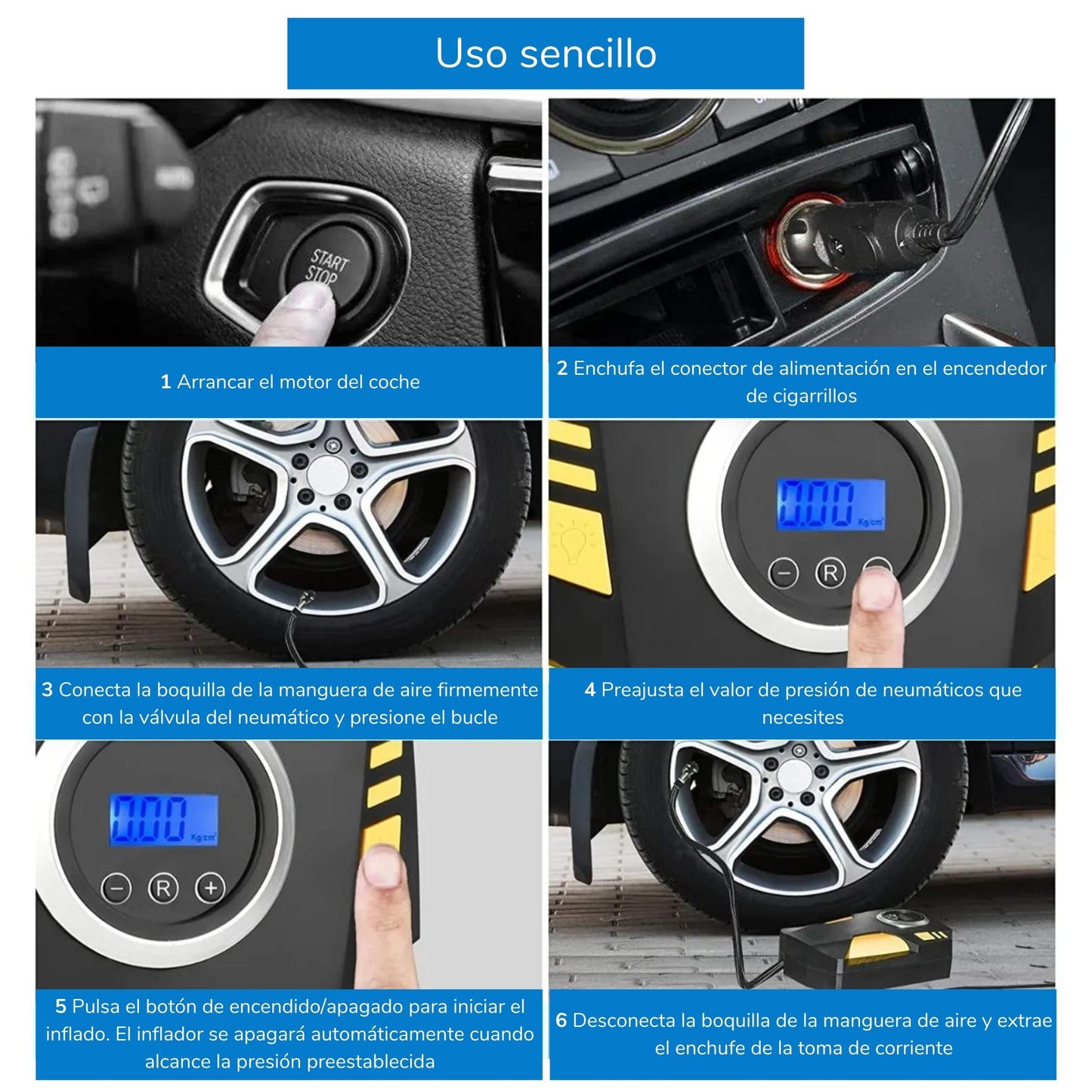 AutoAir Plus Motors Portable Air Compressor